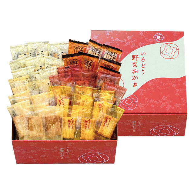 【送料無料】いろどり野菜おかき L1105-107