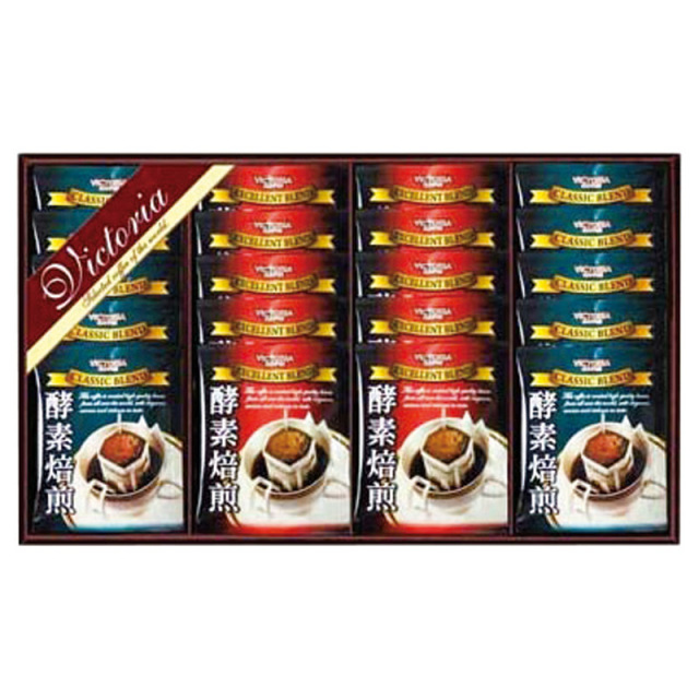 【一括お届け】ビクトリア珈琲酵素焙煎ドリップコーヒーセット L1111-030