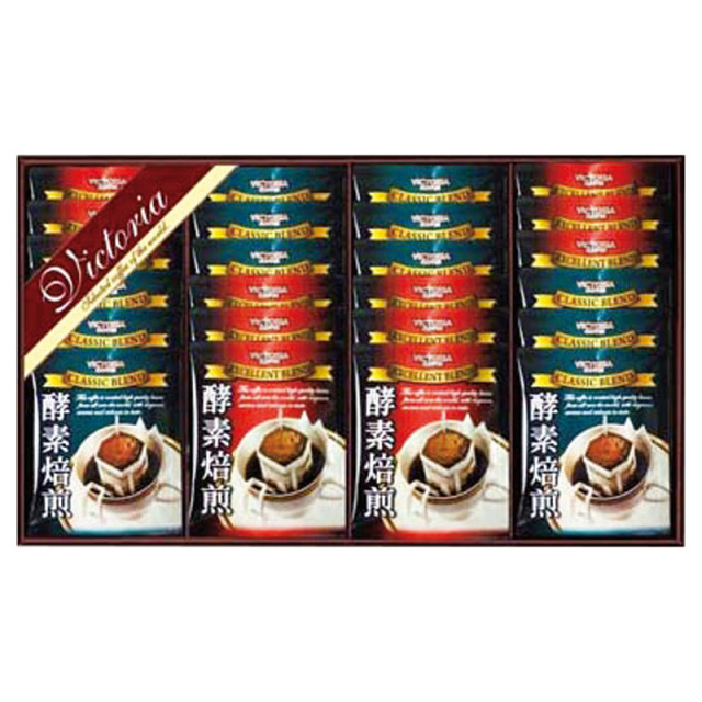 【送料無料】ビクトリア珈琲酵素焙煎ドリップコーヒーセット L1111-047