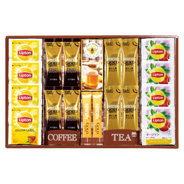 【一括お届け】ネスカフェ・リプトン・はちみつギフト L1113-080