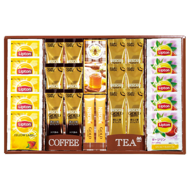 【送料無料】ネスカフェ・リプトン・はちみつギフト L1113-097