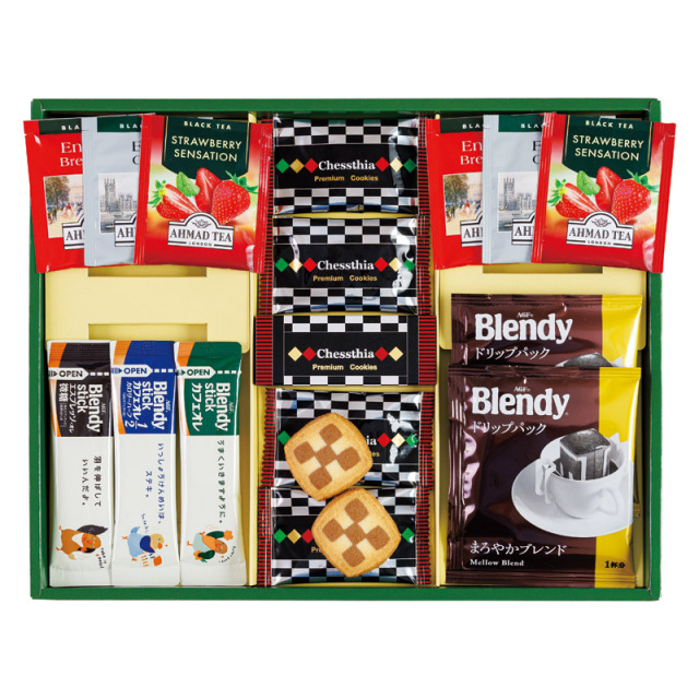 【一括お届け】ブレイクタイム クッキー＆コーヒー＆紅茶 L1117-015