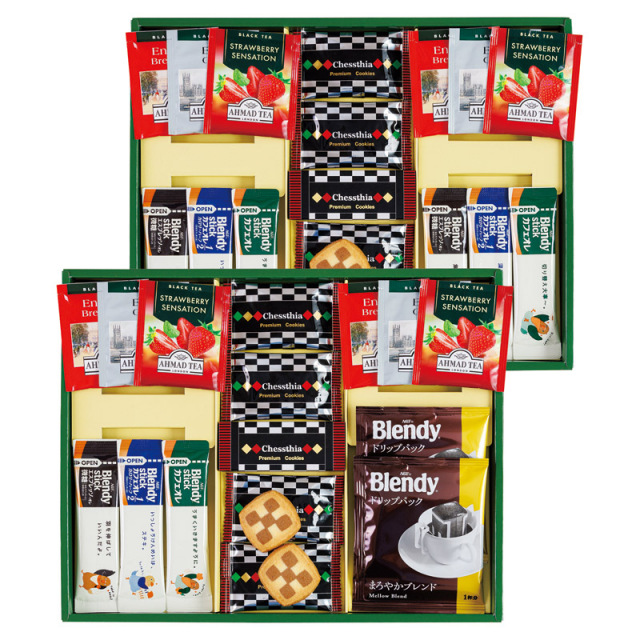 【送料無料】ブレイクタイム クッキー＆コーヒー＆紅茶 L1117-040