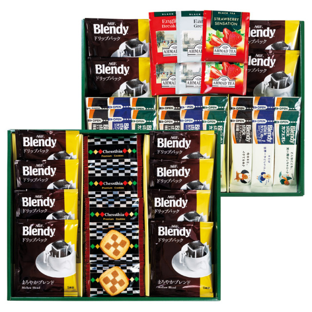 【送料無料】ブレイクタイム クッキー＆コーヒー＆紅茶 L1117-064