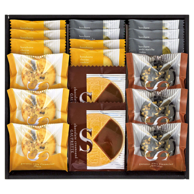 【送料無料】ごろっとナッツフィナンシェ＆ゴーフレット 詰合せ L1124-037