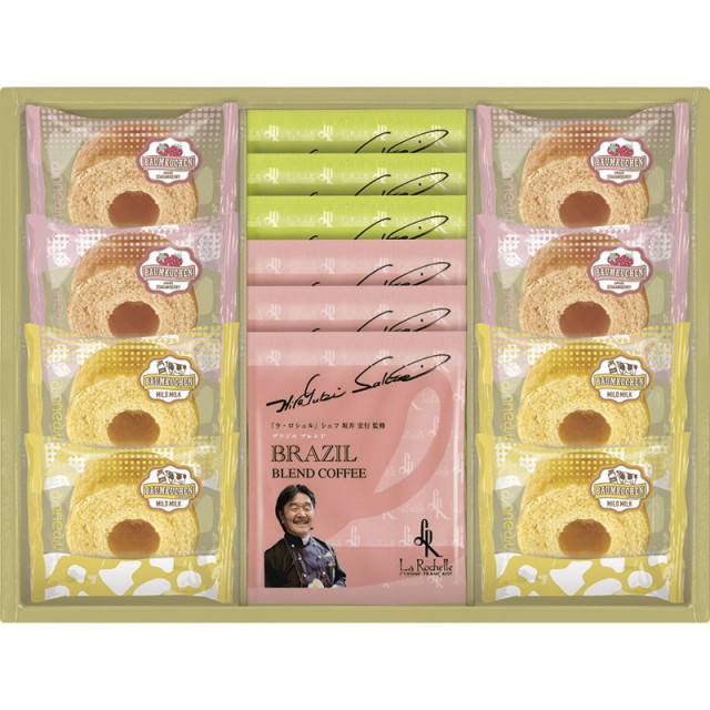 坂井宏行シェフ監修コーヒー＆アノー バウムクーヘンギフト（L9004-554