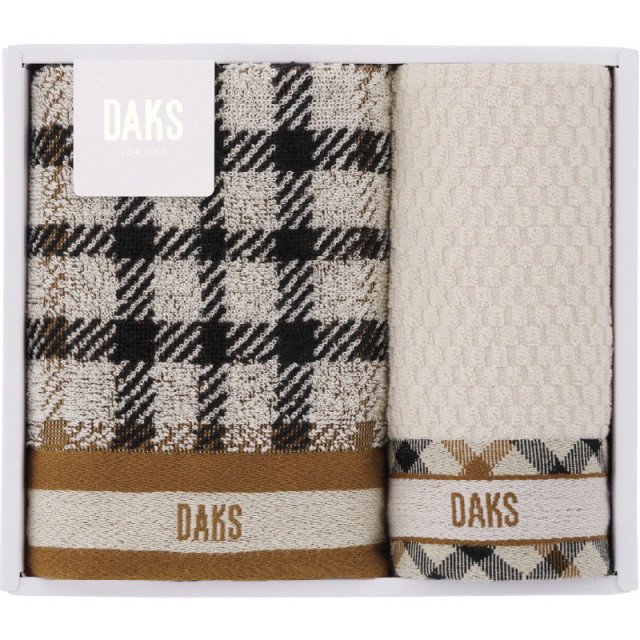 DAKSダブルハウスチェックタオルハンカチ2P（B1051-535）｜一括お届け