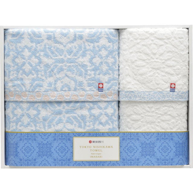 nishikawa今治製バスタオル＆フェイスタオル（L9033-618）｜送料無料