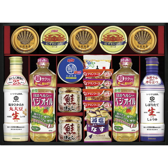 【送料無料】キッコーマン＆アマノフーズ＆日清オイリオ バラエティセット L9072-600