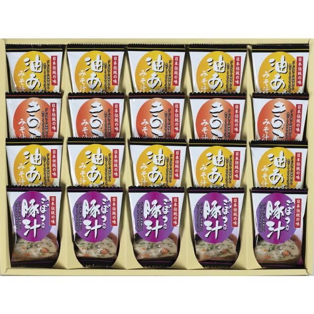 【送料無料】フリーズドライ「お味噌汁三種の味詰合せ」 L9079-567