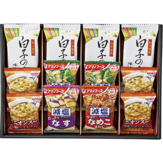 【送料無料】アマノフーズおみそ汁・オニオンスープ・白子のり L9082-587