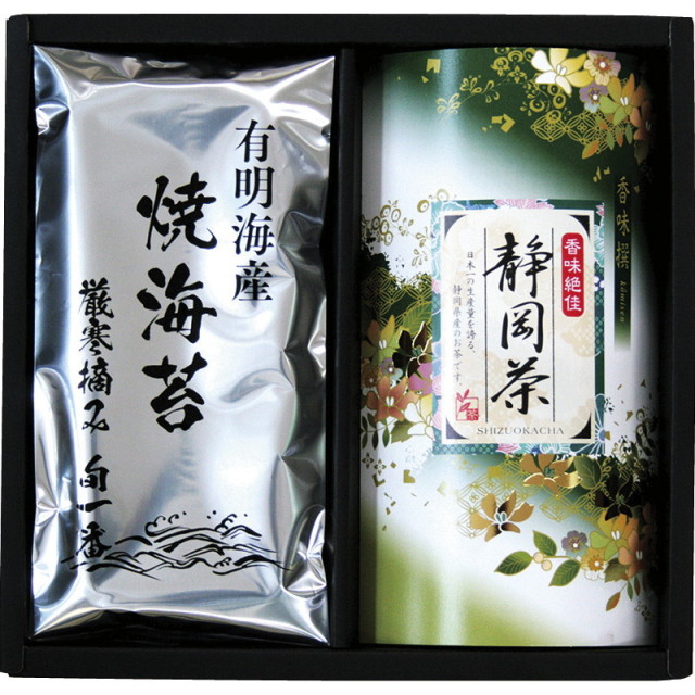 お歳暮コーヒー紅茶詰め合わせお茶、海苔(専用) お茶海苔詰合せ 合組・ほうじ茶・8切