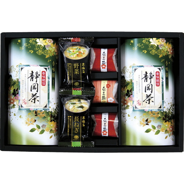 静岡茶・焼海苔・梅詰合せ（L9090-585）｜送料無料｜香典返しe-shop