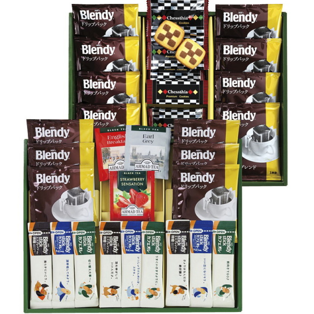 【送料無料】ブレイクタイムプレミアムギフトクッキー＆コーヒー＆紅茶 L9123-559