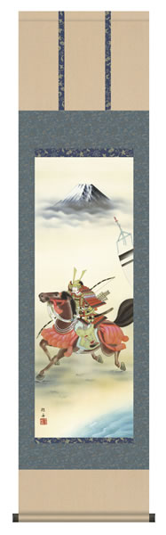 ○掛け軸/若武者 掛け軸 若武者