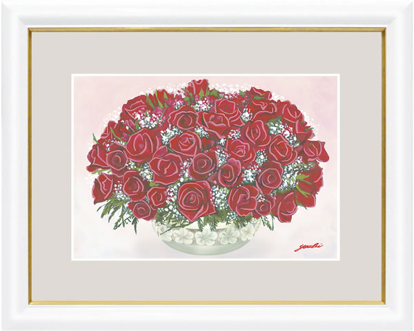 情熱の赤いブーケ