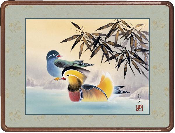 額 鴛鴦  美原如舟