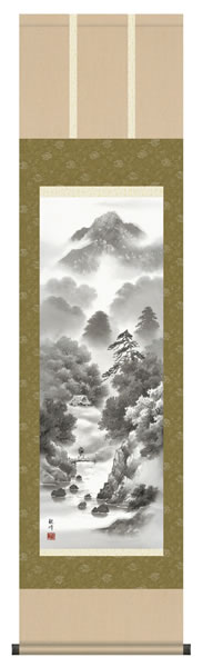 掛け軸 枯淡悠景