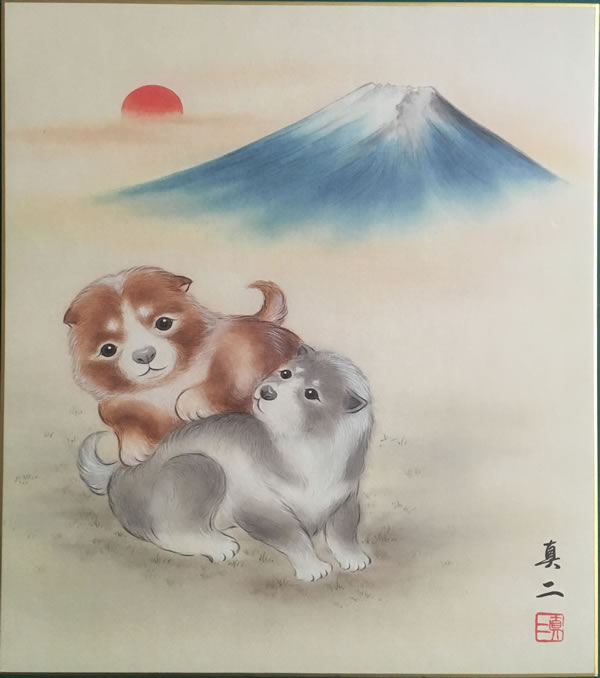 亥年 くまのプーさん ぬいぐるみバッジ 2019年 お正月 干支