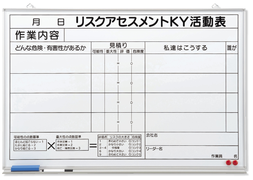 リスクアセスメントＫＹ活動表大 320-50