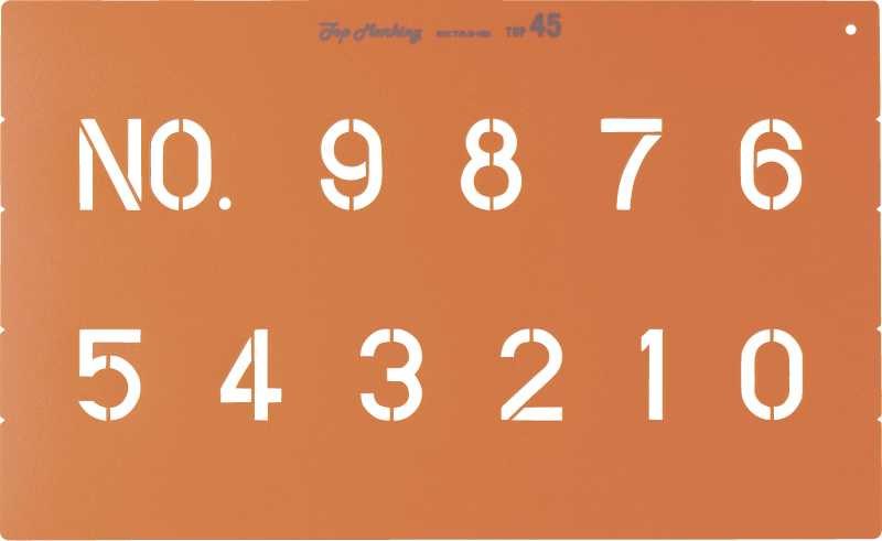 トップマーキング４５（数字・記号３種） 349-60