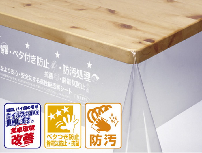 【法人・個人事業主様限定】５点機能付き透明フィルム 120cm×50m巻×0.18mm厚
