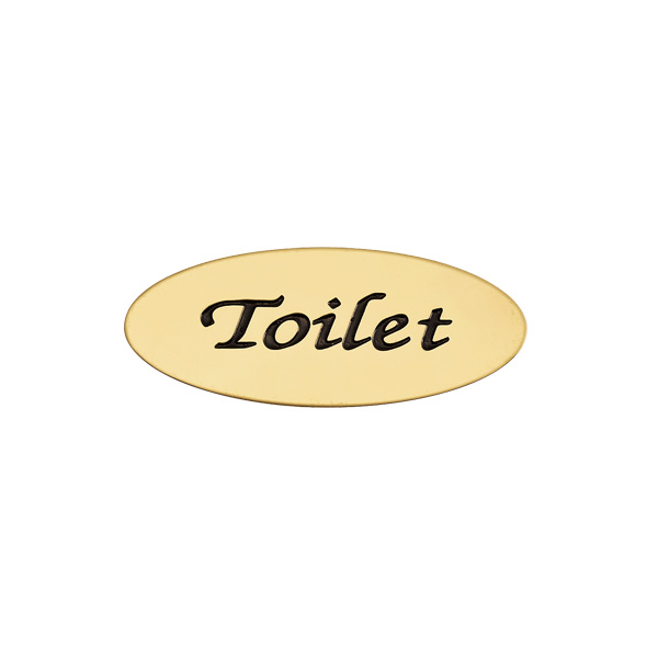 ゴーリキアイランド サイン TOILET オーバルAD 630201