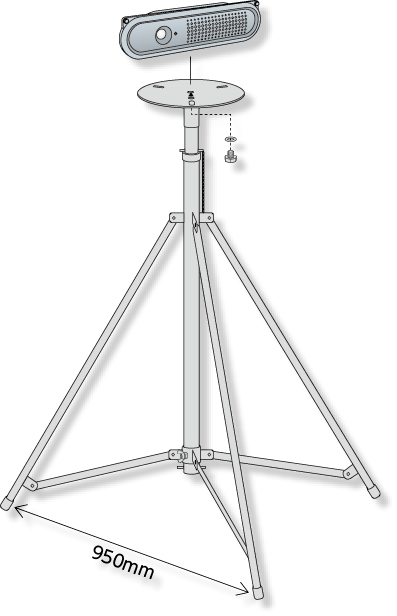 881-891 トークナビ２　三脚セット（建設現場向け）