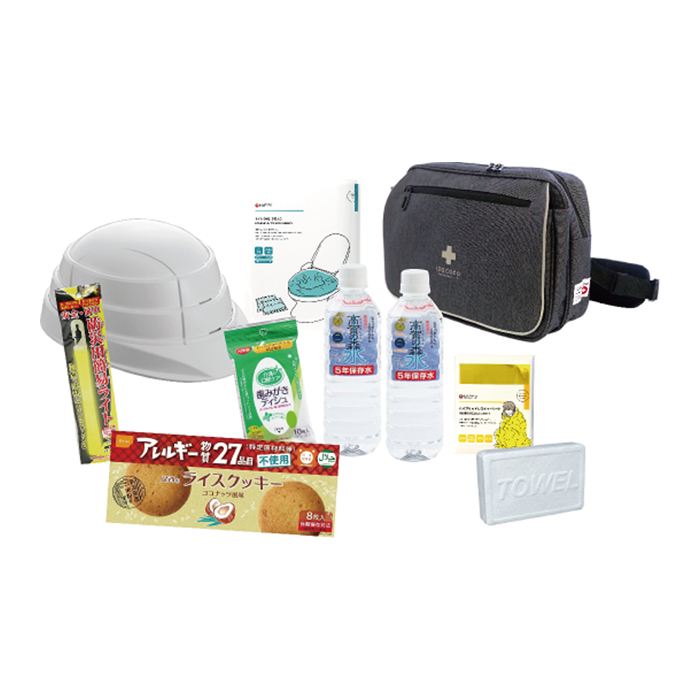 【法人・個人事業主様限定】BSLT2002 椅子掛け用防災セット【ライト】