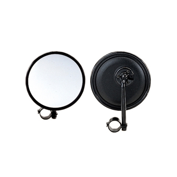 信栄物産 ロードビュミラー（平面） 丸型 130φ 黒 FH-13K