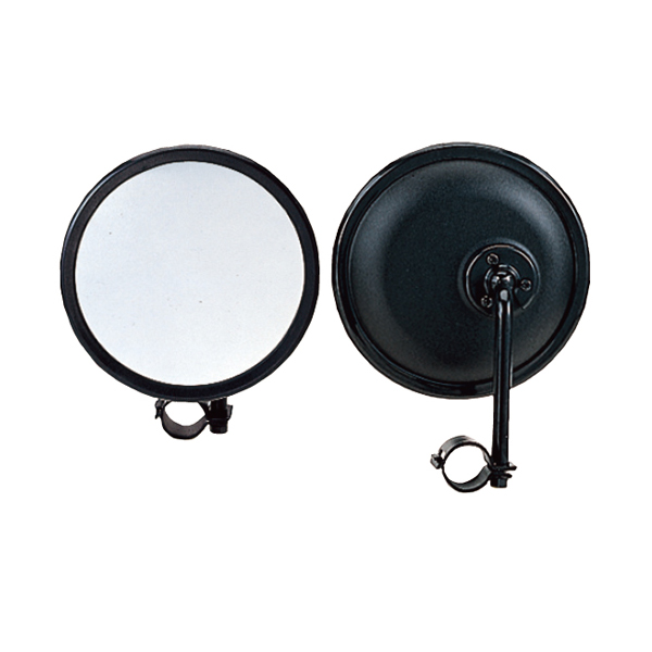 信栄物産 ロードビュミラー（平面） 丸型 147φ 黒 FH-15K