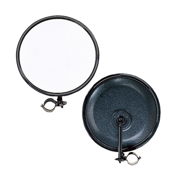 信栄物産 ロードビュミラー（平面） 丸型 210φ 黒 FH-20K