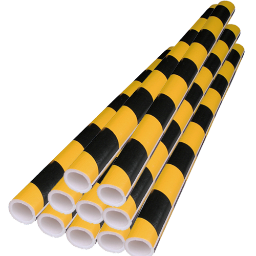 工事資材コム 単管カバー トラ柄 10本セット 厚み8mm 内径48 6f 長さ1 000mm 工事資材コム 単管カバー トラ柄 10本セット 厚み8mm 内径48 6f 長さ1 000mm