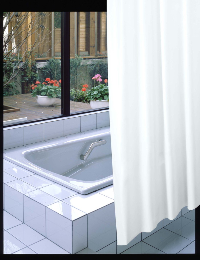 【法人・個人事業主様限定】防炎バスカーテン 130cm幅×130cm丈