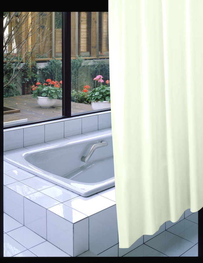 【法人・個人事業主様限定】防炎バスカーテン 130cm幅×130cm丈