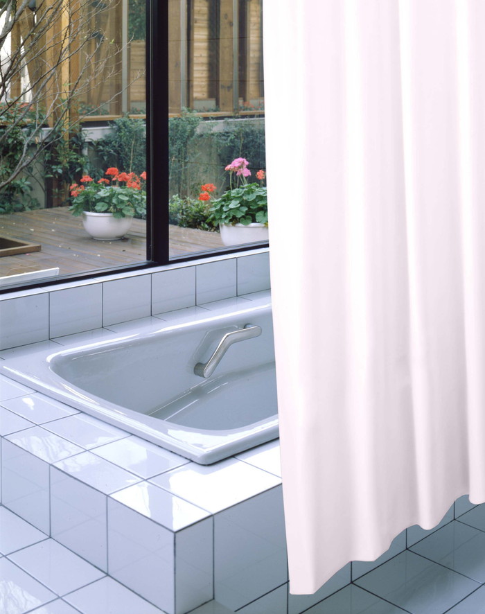 【法人・個人事業主様限定】防炎バスカーテン 130cm幅×130cm丈