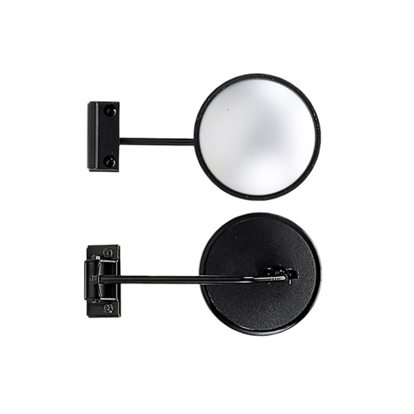 信栄物産 リア用アンダーミラー はさみ込みタイプ 丸型147φ 黒 R-15K