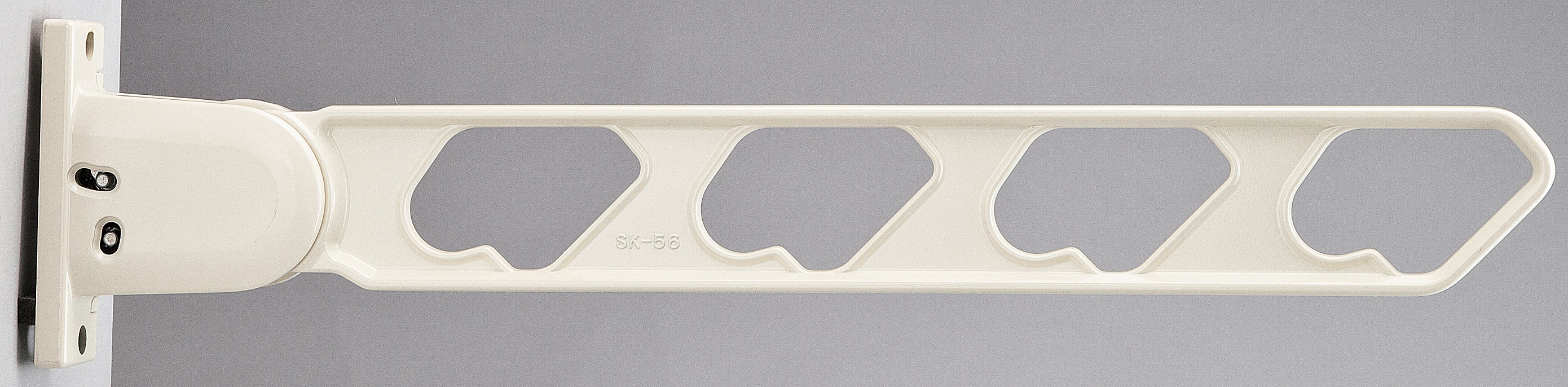 ラチェット式物干金物（窓壁用・下可動型）2個セット　SK-56RD