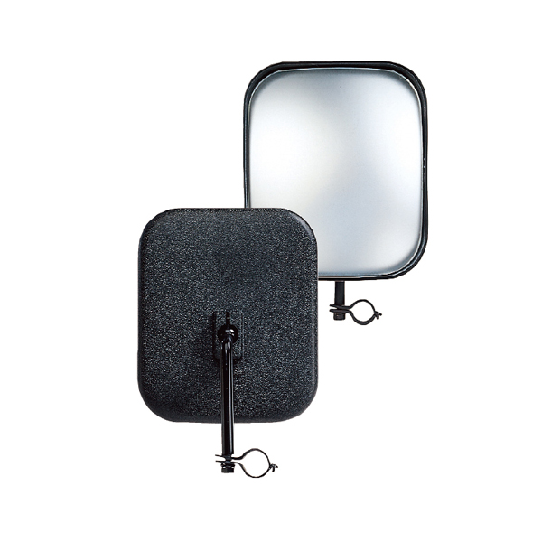 信栄物産 サイドサポートミラー角 150×175 黒 SR-10K