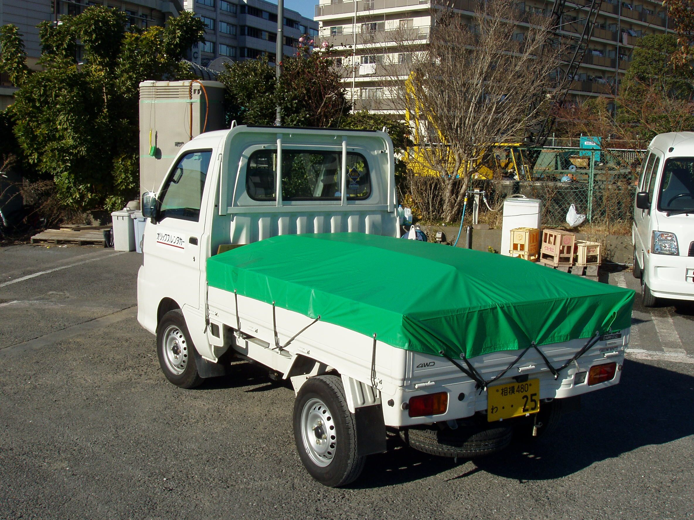 トラックシート ターポリン 2.9ｍ×3.6ｍ（ハトメ・ぺケット付） 【1枚】