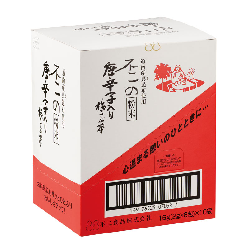 唐辛子入り梅こぶ茶８０本入り wt-9451