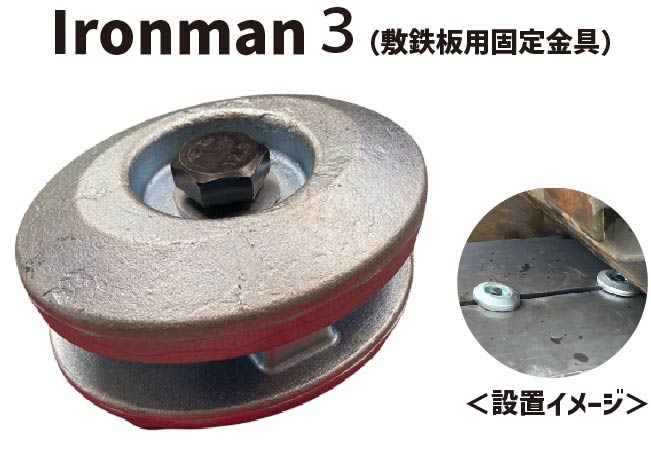 アイアンマン3 Ironman 3 敷鉄板用固定金具