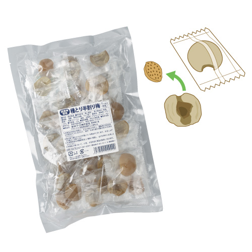 HO-344 種とり半割りカリカリ梅