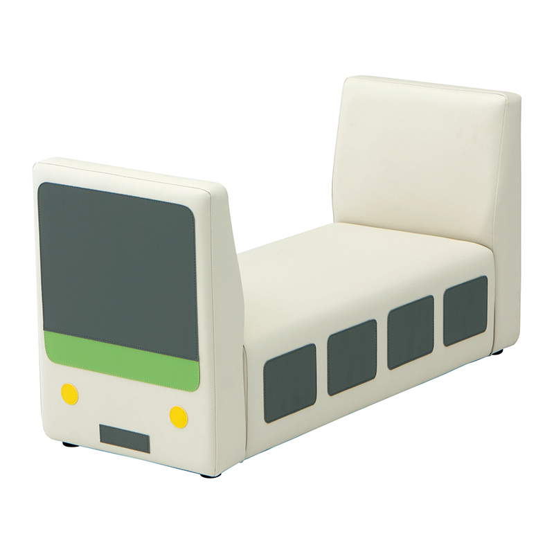 【法人・個人事業主様限定】omoio オモイオ キッズベンチ トレインベンチ グレー KS-KB-GY