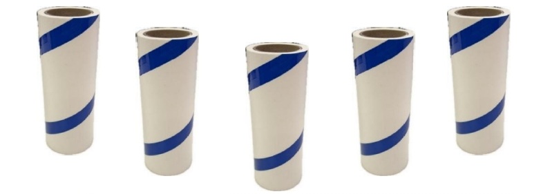 螺旋カット粘着ローラー 160×90周巻 38mm紙管 100本セット