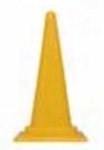 【法人・個人事業主様限定】カラフルコーン 700H 黄   kus-020