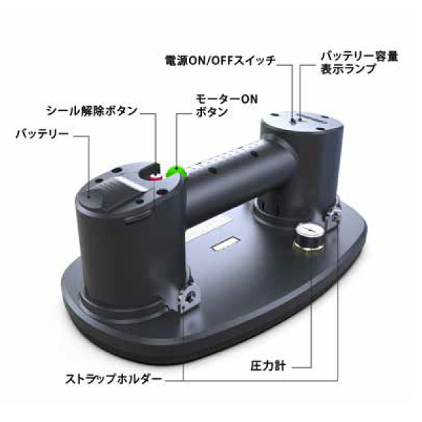 工事資材コム｜ポータブル電動バキュームリフター GRABO PlusS(グラボ
