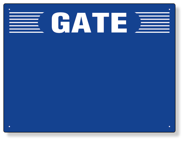 305-304 ゲート表示板　ＧＡＴＥ　数字なし　ヨコ