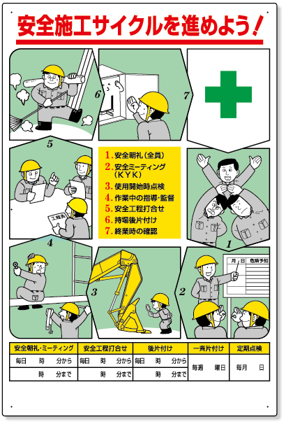 336-27 安全施工サイクル標識