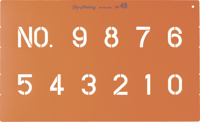 トップマーキング４５（数字・記号３種） 349-60